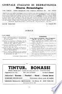 Giornale italiano di dermatologia. Minerva dermatologica