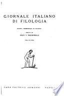 Giornale italiano di filologia
