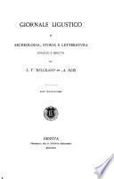 Giornale ligustico di archeologia, storia e belle arti