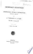 Giornale ligustico di archeologia, storia e belle arti
