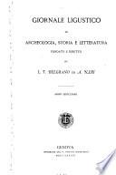 Giornale ligustico di archeologia, storia e belle arti