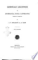 Giornale ligustico di archeologia, storia e letteratura