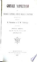 Giornale napoletano di filosofia e lettere, scienze morali e politiche