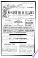 Giornale per le levatrici edito dalla guardia ostetrica di Milano e diretto dal prof. Dott. Alessandro Cuzzi