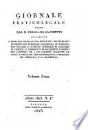 Giornale pratico-legale ...