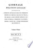 Giornale pratico-legale ...