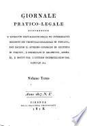 Giornale pratico-legale ...