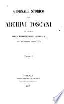 Giornale storico degli archivi toscani