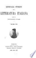 Giornale storico della letteratura italiana