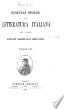 Giornale storico della letteratura italiana