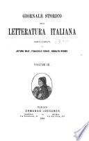 Giornale storico della letteratura italiana