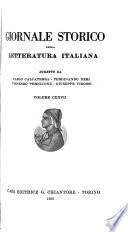 Giornale storico della letteratura italiana ...