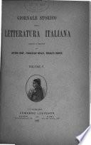 Giornale storico della letteratura italiana