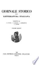 Giornale storico della letteratura italiana