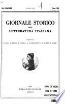 Giornale storico della letteratura italiana