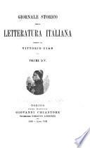 Giornale storico della letteratura italiana