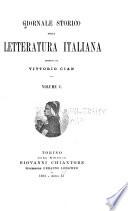 Giornale storico della letteratura italiana