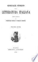 Giornale storico della letteratura italiana
