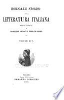 Giornale storico della letteratura italiana