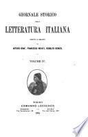 Giornale storico della letteratura italiana