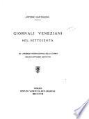 Giornali veneziani nel settecento