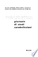 Giornate di studi carabellesiani