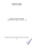Giornate filologiche Francesco Della Corte