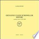 Giovanni e Vanni Scheiwiller editori. Catalogo storico 1925-1999