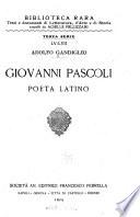 Giovanni Pascoli, poeta latino