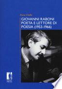 Giovanni Raboni poeta e lettore di poesia (1953-1966)