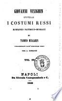 Giovanni Vixighin, ovvero I costumi russi romanzo satirico-morale di Taddeo Bulgarin