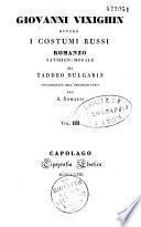 Giovanni Vixighin owero i costumi russi