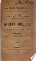 Giulia Modena Conferenza tenuta al Liceo femminile Gaetana Agnesi (15 maggio 1870)