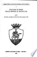Giuliano di Roma dalle origini al secolo XX