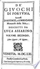 Giuochi di Fortuna o sia gli avvenimenti di Astiage e di Mandane