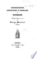 Giuramento, aforismi e presagi