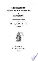 Giuramento aforismi e presagi ... traduzione italiana con note di Dionigi Martinati