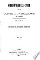 Giurisprudenza civile della corte suprema di giustizia di Napoli