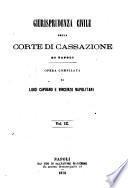 Giurisprudenza civile della corte suprema di giustizia di Napoli
