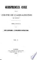 Giurisprudenza civile della corte suprema di giustizia di Napoli