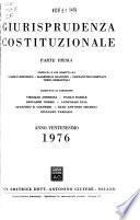 Giurisprudenza costituzionale
