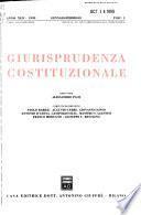Giurisprudenza costituzionale