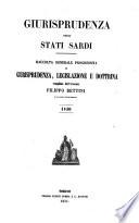 Giurisprudenza degli Stati sardi