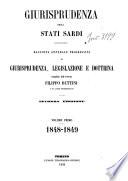 Giurisprudenza degli Stati sardi