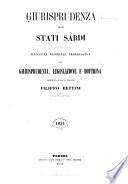 Giurisprudenza degli Stati sardi