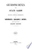 Giurisprudenza degli Stati Sardi