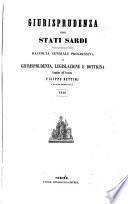 Giurisprudenza degli Stati sardi
