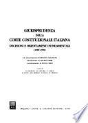 Giurisprudenza della Corte costituzionale italiana