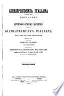 Giurisprudenza italiana di dieci anni, 1860 a 1869
