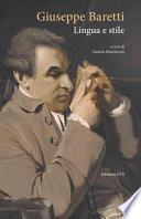 Giuseppe Baretti. Lingua e stile